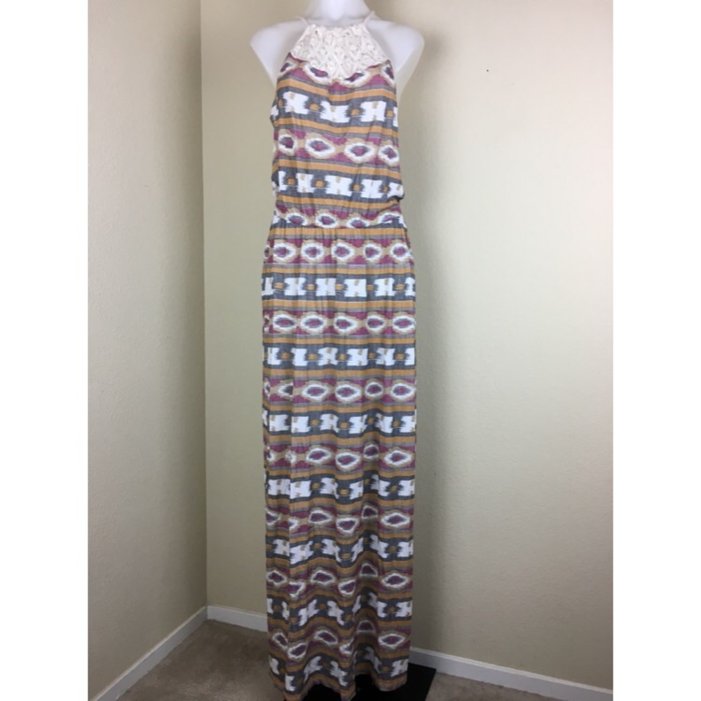 Lucky Brand maxi knit dress M